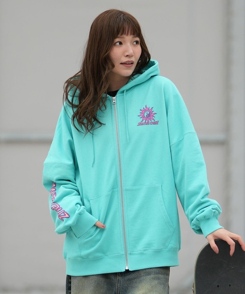 SANTA CRUZ サンタクルーズ　バックプリント　フルジップ　ジップパーカー SANTA CRUZ（サンタクルーズ） パーカー 「ムラサキスポーツ限定