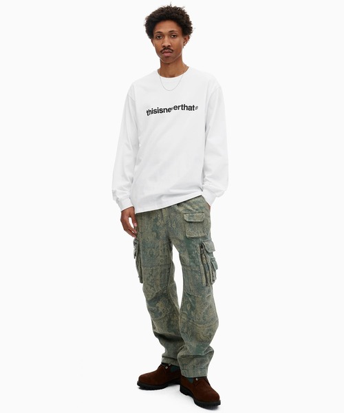 「thisisneverthat」 長袖Tシャツ S ホワイト メンズ_画像6