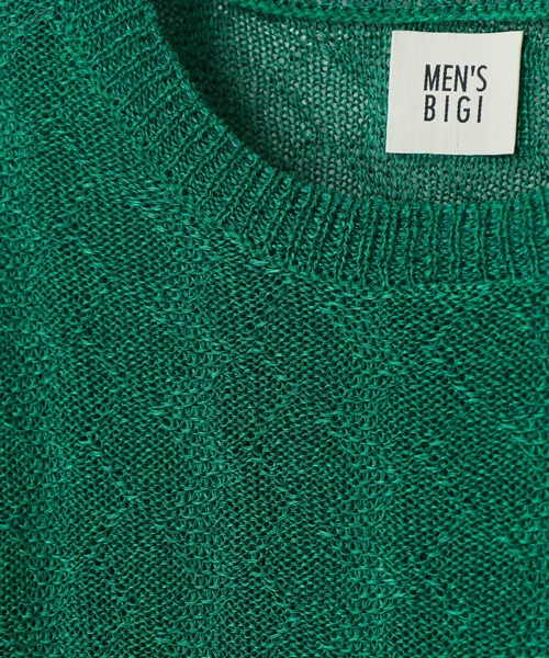 MEN'S BIGI（メンズビギ） セーター ニット 変形アーガイルシアー