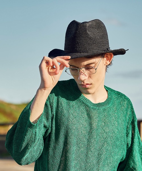 MEN'S BIGI（メンズビギ） セーター ニット 変形アーガイルシアー