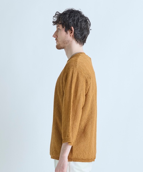 MEN'S BIGI（メンズビギ） セーター ニット 変形アーガイルシアー
