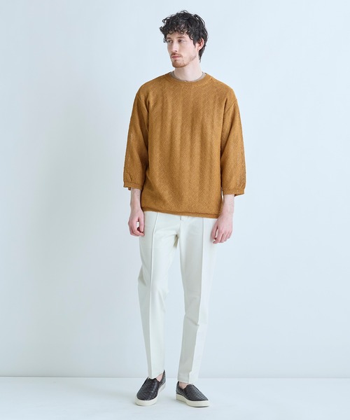 MEN'S BIGI（メンズビギ） セーター ニット 変形アーガイルシアー