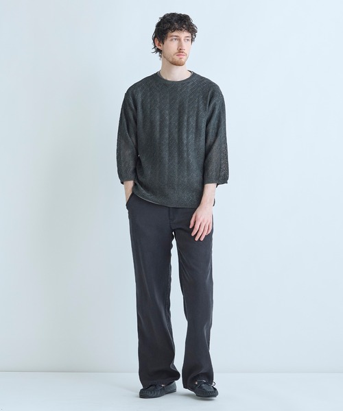 MEN'S BIGI（メンズビギ） セーター ニット 変形アーガイルシアー