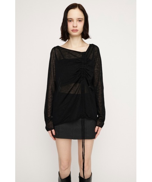 SLY（スライ） ニット セーター SHEER KNIT TOPS シアーニットトップス 