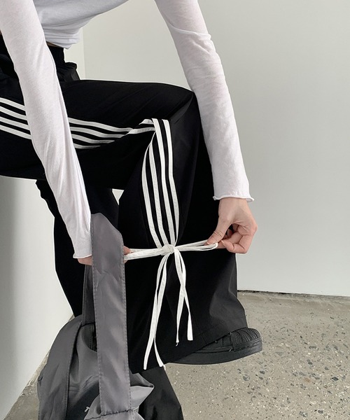 「HALEY PESCA」 イージーパンツ MEDIUM ブラック レディース_画像4