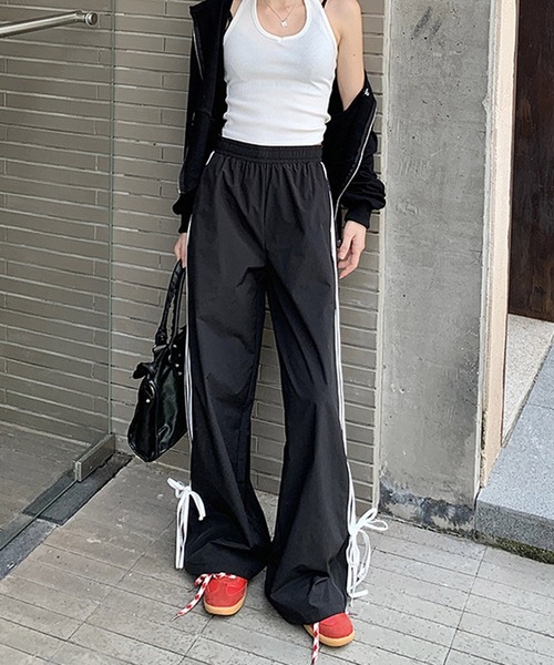 「HALEY PESCA」 イージーパンツ MEDIUM ブラック レディース_画像5