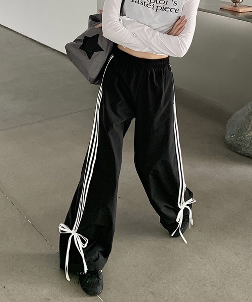 「HALEY PESCA」 イージーパンツ MEDIUM ブラック レディース_画像6