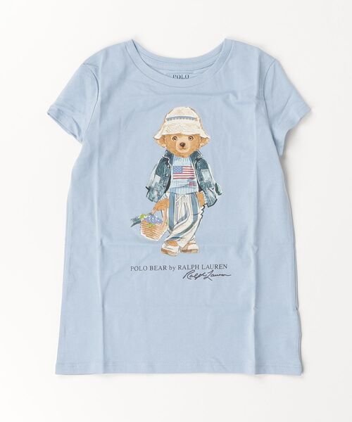 tシャツ Polo ベア コットン ジャージー Tシャツ キッズ 子供服 女の子の画像