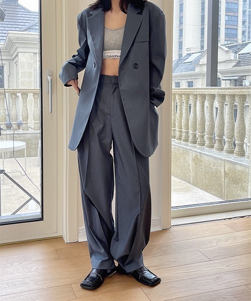 「chuclla」 スラックス L グレー レディース_画像3