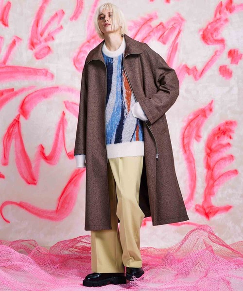 「MAISON SPECIAL」 長袖ニット 1 グレー メンズ_14
