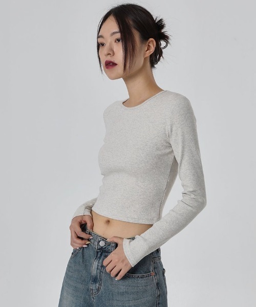 「BLACKUP」 長袖ニット SMALL オートミール レディース_画像4