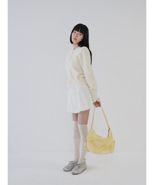 「Uenui」 長袖ニット FREE レッド レディース_画像7