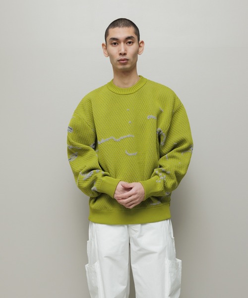 bal（バル） セーター ニット JACQUARD PATTERN CREWNECK SWEATER
