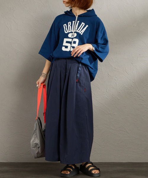 ワイドパンツ パンツ 「GRAMICCI/グラミチ」 ナイロンフレアイージーパンツ レディースの画像