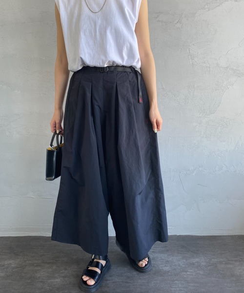 ワイドパンツ パンツ 「GRAMICCI/グラミチ」 ナイロンフレアイージーパンツ レディースの画像