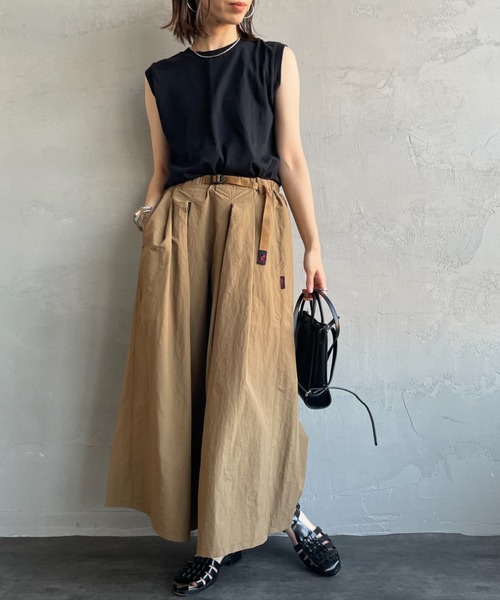 ワイドパンツ パンツ 「GRAMICCI/グラミチ」 ナイロンフレアイージーパンツ レディースの画像