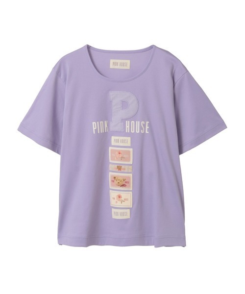 PINK HOUSE（ピンクハウス） tシャツ 半袖 Pロゴアップリケ＆ネーム