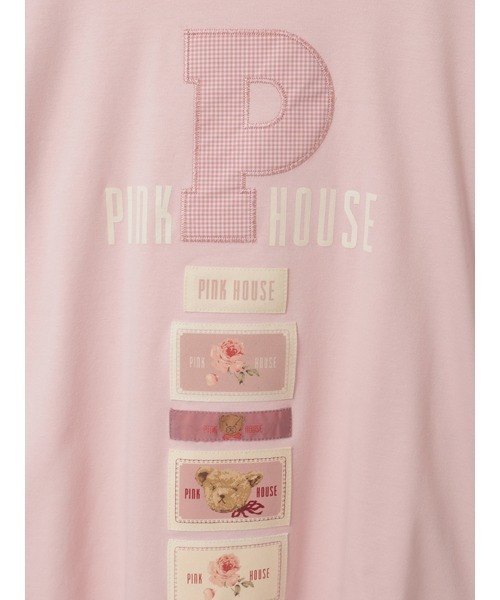 PINK HOUSE（ピンクハウス） tシャツ 半袖 Pロゴアップリケ＆ネーム