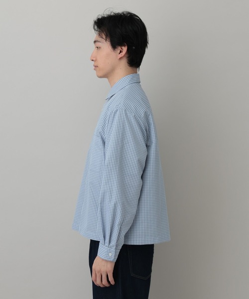 RAGEBLUE（レイジブルー） シャツ Cropped Check Shirt/ミニチェック柄
