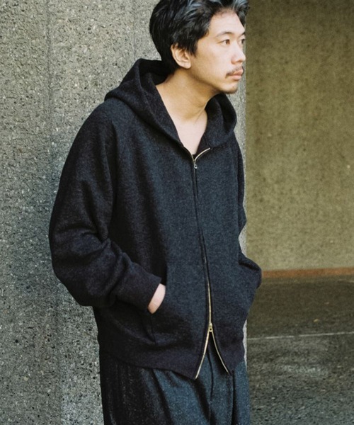 「LIDNM」 ジップアップパーカー LARGE グレー系その他 メンズ
