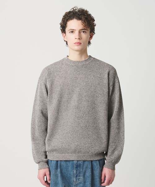BEAUTY&amp;YOUTH UNITED ARROWS 麻ブレンドサマーニット BEAUTY&YOUTH UNITED ARROWS - BEAUTY&YOUTH UNITED ARROWS 麻ブレンド