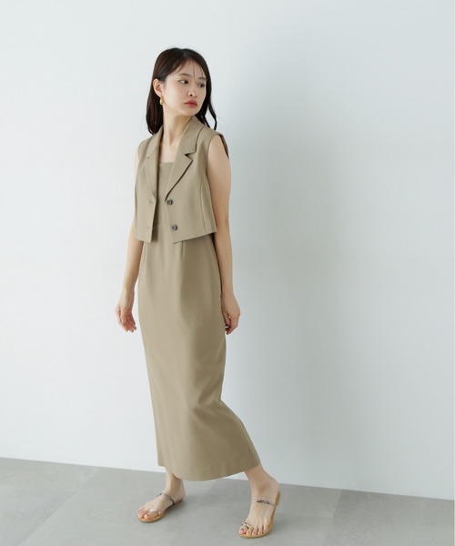 「N.（N. Natural Beauty Basic）」 コンビワンピース SMALL ベージュ レディースの画像