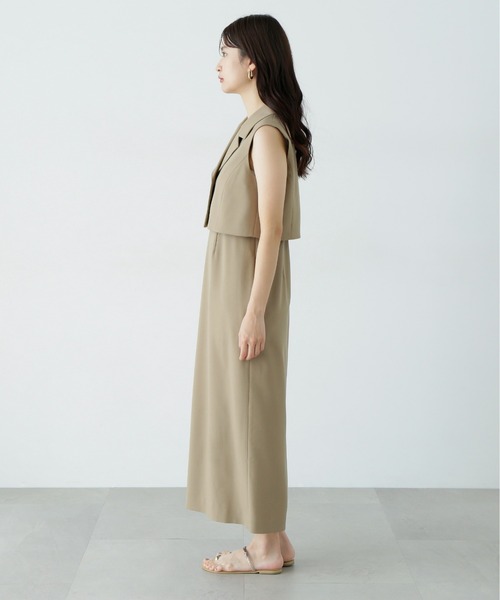 「N.（N. Natural Beauty Basic）」 コンビワンピース SMALL ベージュ レディースの画像