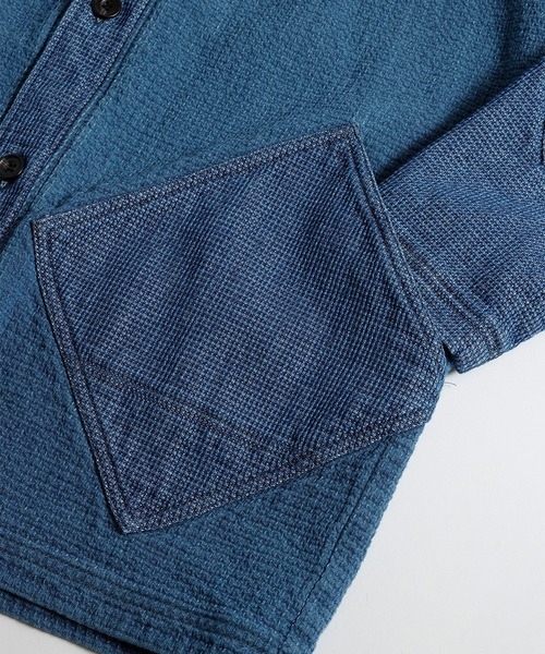 コート ジャケット 「FDMTL」INDIGO CARDIGAN 3YR WASH メンズの画像