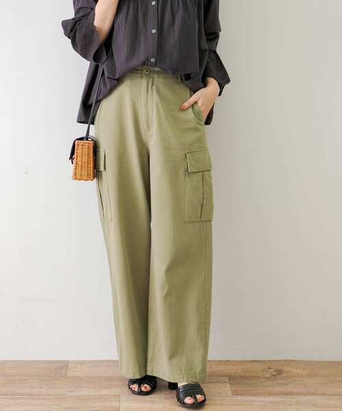 「URBAN RESEARCH Sonny Label」 カーゴパンツ 36 カーキ レディース_画像2
