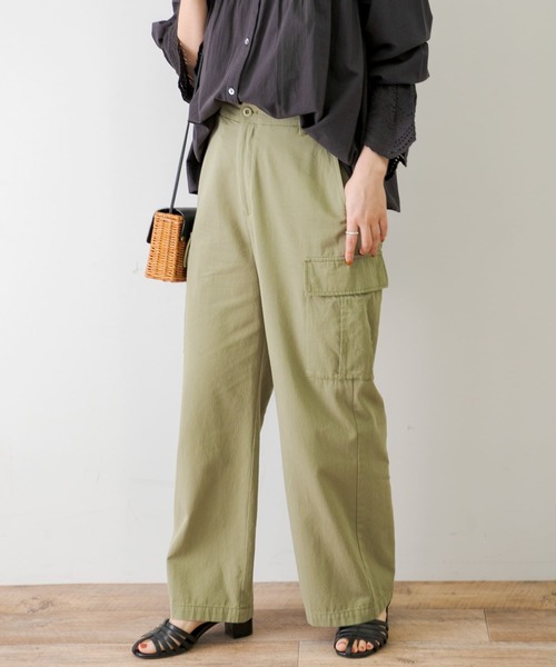 「URBAN RESEARCH Sonny Label」 カーゴパンツ 36 カーキ レディース_画像4