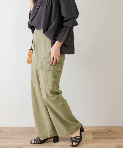 「URBAN RESEARCH Sonny Label」 カーゴパンツ 36 カーキ レディース_画像5