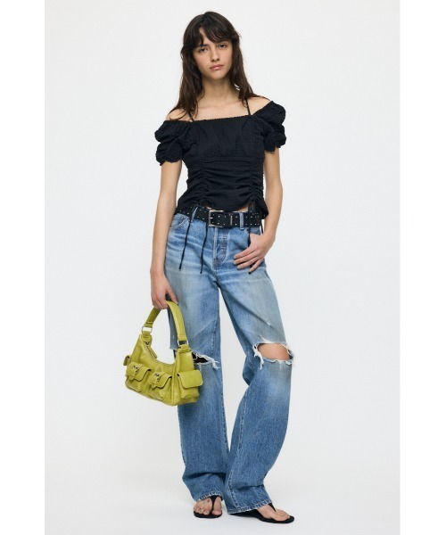 MOUSSY（マウジー） ブラウス シャツ MULTIWAY GATHER ブラウス