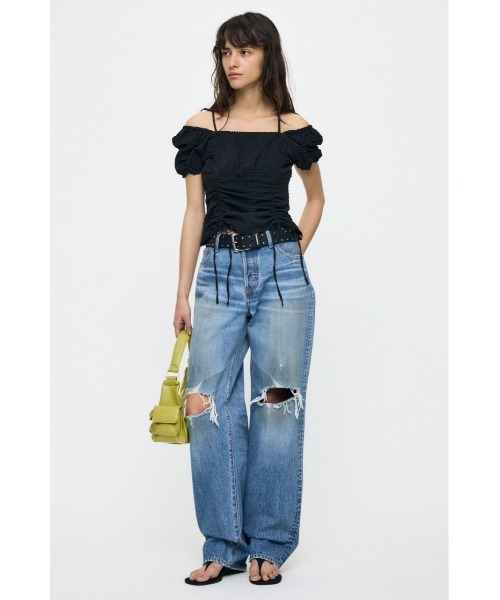 MOUSSY（マウジー） ブラウス シャツ MULTIWAY GATHER ブラウス