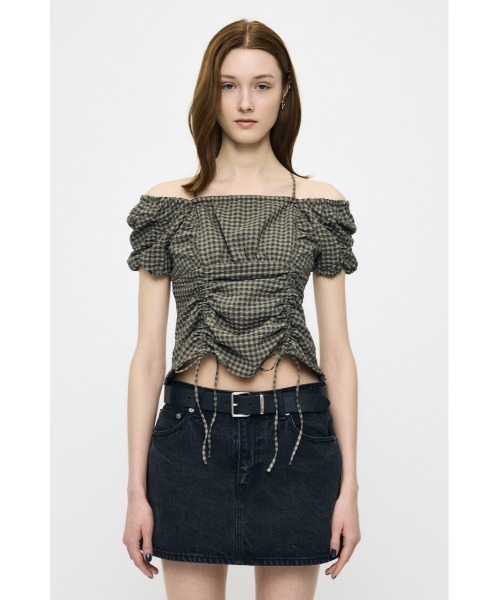 MOUSSY（マウジー） ブラウス シャツ MULTIWAY GATHER ブラウス