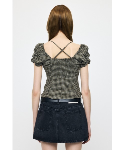 MOUSSY（マウジー） ブラウス シャツ 半袖 MULTIWAY GATHER ブラウス