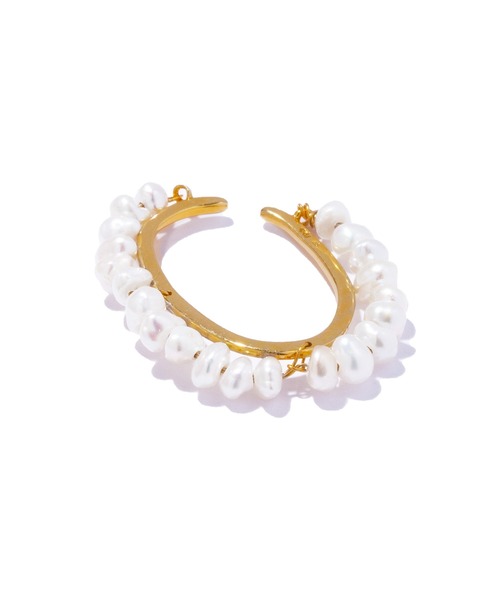 イヤーカフ 「les bon bon」trace pearl earcuff/トレース パール イヤーカフ BOB952 レディースの画像