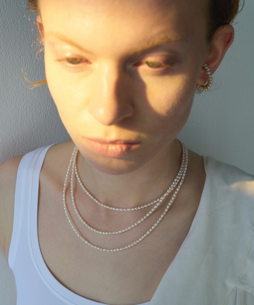 イヤーカフ 「les bon bon」trace pearl earcuff/トレース パール イヤーカフ BOB952 レディースの画像