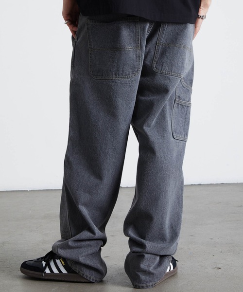 HUF（ハフ） ワイドパンツ ジーンズ KINDA LOOSE DOUBLE KNEES メンズ