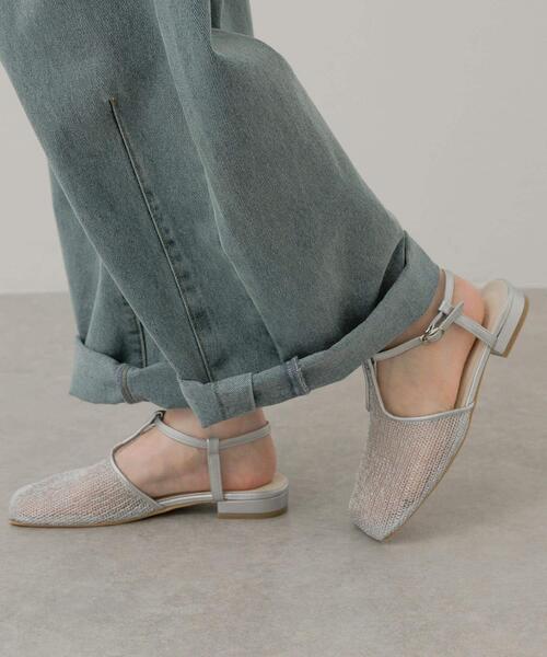 「SENSE OF PLACE by URBAN RESEARCH」 フラットサンダル LARGE ブラック レディース_画像6