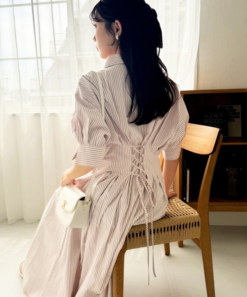 one after another NICE CLAUP 「one CLAUP」 シャツワンピース SMALL