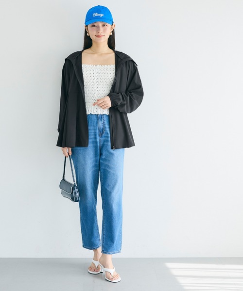 「coca(coca)」 ジップアップパーカー L ブラック レディース_画像5
