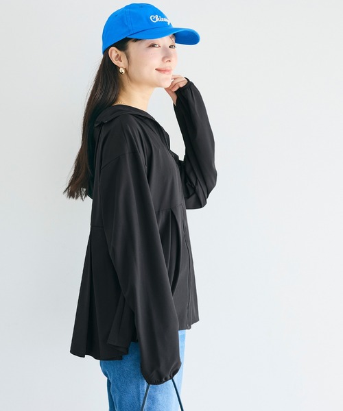 「coca(coca)」 ジップアップパーカー L ブラック レディース_画像7