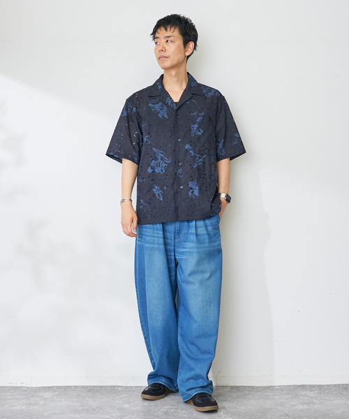 B.C STOCK（ベーセーストック） アロハシャツ シャツ 半袖 アロハ