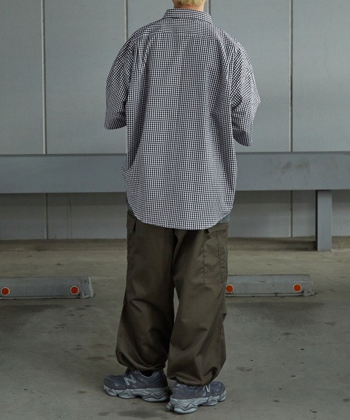 「KANGOL」 半袖シャツ L ネイビー メンズ_画像5