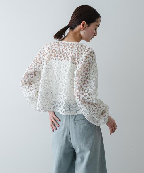 「SENSE OF PLACE by URBAN RESEARCH」 長袖ブラウス ONE ベージュ レディース_画像3