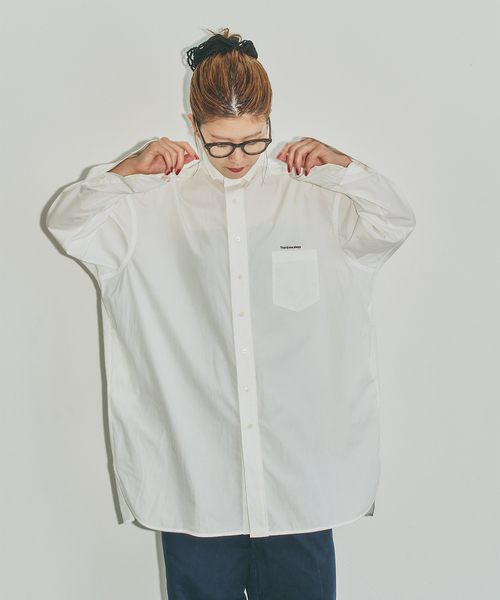 美品*ティッカ　Spick&Span別注　スクエアビックシャツ　チュニック丈 Spick＆Span（スピック アンド スパン） チュニック 「40周年 別注