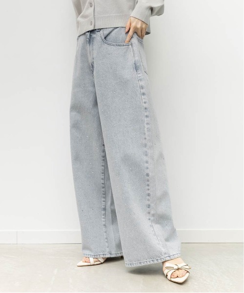 「RANDA」 デニムパンツ 1 グレー レディース_画像5