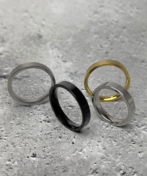 SBG by 7JEWELRY 指輪 リング シンプルカラースチールリング