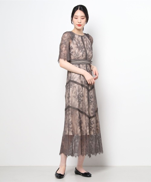 Dorry Doll ドレス ショルダーギャザーラッセルレースワンピース