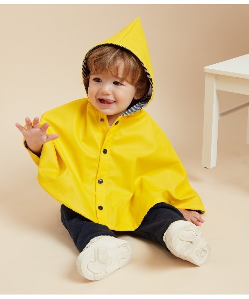 PETIT BATEAU（プチバトー） ポンチョ ベビーケープ キッズ 子供服